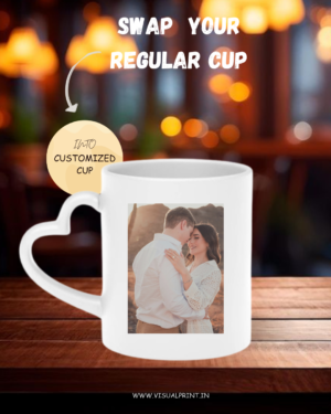 Personalised Heart Handle Mugs